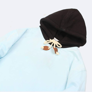 Sweat-shirt à capuche en molleton épais pour homme, style vintage, délavé à l'acide, sérigraphié, à carreaux, hiver, décontracté, respirant - Product Image 2