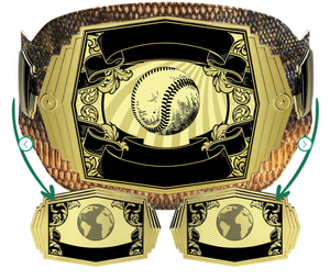 Logo personnalisé de ceinture de championnat de style UFC pour les combattants de BJJ karaté et MMA - Product Image 1