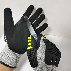 Gants anti-vibrations avec rembourrage SBR et protection TPR, pour mécaniciens, travail intensif - Product Image 3