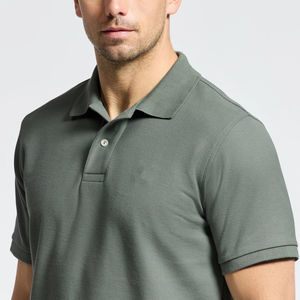 Chemises pour hommes de haute qualité 100% coton avec logo brodé personnalisé, vêtements de sport décontractés, respirants, style hip-hop, prix abordable - Product Image 4