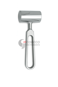 Maillet chirurgical biométrique équilibré en acier inoxydable, conception manuelle, avec calibration du poids spécifique au chirurgien - Product Image 4