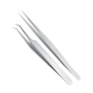 Juego de Pinzas de Aislamiento de 45 Grados, Profesionales para Extensiones de Pestañas, Reutilizables, Esterilización a Alta Temperatura, Acero Inoxidable - Product Image 4