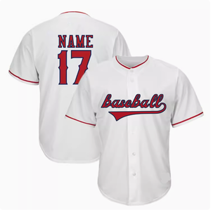 Camiseta de Béisbol Personalizada con Nombre de Equipo, 100% Poliéster, Impresión por Sublimación, Antibacteriana, Transpirable, de Secado Rápido, Anti-UV, Unisex para Adultos - Product Image 5