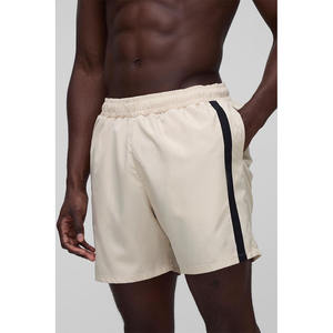 Shorts en lin pour homme avec logo personnalisé, légers, respirants, écologiques, shorts décontractés d'été pour les vacances - Product Image 2