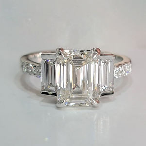 Elegante anillo de diamantes de oro de 14k cultivados en laboratorio, anillo de diamantes de oro para boda, certificado IGI, color D E F, claridad VVS VS, oro rosa, oro blanco - Product Image 4
