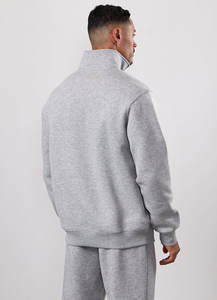 Sudadera con Cierre de Cremallera 1/4 Personalizada con Logotipo, Estilo Urbano, Tallas Grandes para Hombre, Sudadera Deportiva con Cierre de Cremallera 1/4 - Product Image 2