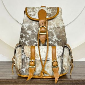 ODM OEM New Arrival 2026 High Quality Cowhide <b>Leather</b> Drawstring <b>Backpacks</b> for Men and Women's Rucksack Travel Weekender Daypack - Product Image 4