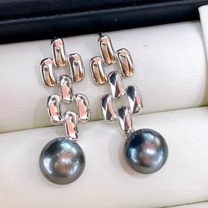 Pendientes de Araña de Oro de 14K con Borla Larga, Perla de Agua Dulce Natural, Estilo Barroco Retro, Moda de Alta Gama, Temperamento Retro - Product Image 1