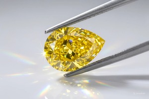 RCK Global Wholesale Fancy Vivid Yellow Poire Diamant de laboratoire synthétique 0.50ct-1.00ct VVS Loose Diamond Matched Paires - Product Image 1