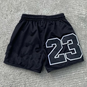 Shorts d'été personnalisés de haute qualité Impression vierge Logo Gym Sports Shorts de basket-ball pour hommes en polyester à séchage rapide - Product Image 2