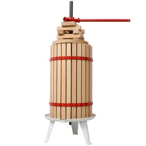 Prensa de vino de madera maciza de 7,9 galones para máquina Manual de jugo de manzana y UVA, 8 bloques, máquina para hacer vino de bebidas de cocina de alta resistencia - Product Image 1