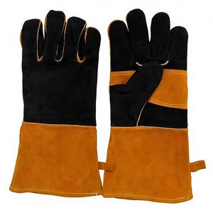 Wholesale Supply Cowhide Leather Fleece Lined Welding <b>Gloves</b> for Stick Welding Professional Use Heat Resistant Hand Protection - Product Image 2