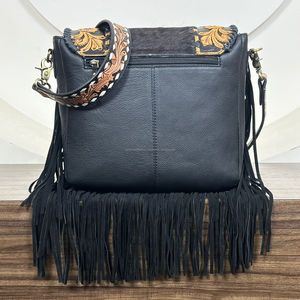 Bolso bandolera de piel de vaca auténtica 2025 de diseñador de lujo para mujer, oferta de fábrica al por mayor - Product Image 5