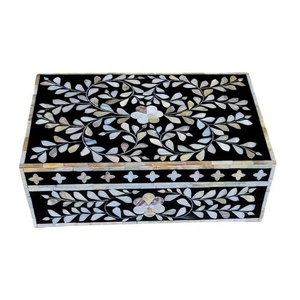 Smooth Polished MOP Inlay <b>Keepsake</b> Organizer & Jewelry <b>Box</b> Stylish Shelf <b>Box</b> Jewelry Organizer for <b>Wedding</b> Or Festive Gifting - Product Image 2