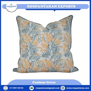 Cojín Decorativo Cuadrado de Alta Calidad con Estampado Floral Clásico, de Lino y Algodón, Lavable, con Cierre de Sobre, para Suministro al por Mayor - Product Image 4