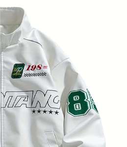 Wholesale Oem New 2026 Mens Clothing High Quality Leather <b>Jacket</b> Custom Varsity <b>Jacket</b> Motorcycle Nascar F1 <b>Racing</b> <b>Jacket</b> - Product Image 3