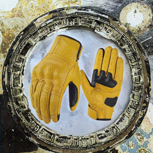 Guantes de Motocross de Cuero Duradero, Protección Completa para los Dedos, Antideslizantes, Función Táctil, Impermeables, Protección UV, Transpirables, Unisex - Product Image 6