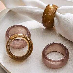 Handcrafted Resin Napkin Rings in Classic Colors and Patterns KISWAH CRAFT Brand 5cm Round for Wedding <b>Party</b> <b>Table</b> Decoration - Product Image 6