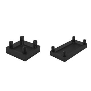 Tapa Protectora de Extrusión de PVC para Marcos de Aluminio, Negra, Antipolvo y Sellado Contra la Humedad para Sistemas de Automatización - Product Image 1