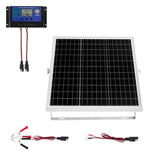 Caricabatterie Solare 25W 12V con Regolatore MPPT, Prese USB e DC, Caricatore e Mantenitore Intelligente a Corrente Costante - Product Image 1