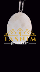 จี้รูปทรงท้องฟ้า Tasnim Dream Sky ประดับมอสซาไนต์และไข่มุกน้ำจืด ชุบทอง 10K เงินแท้ 925 ดีไซน์หรูหรา สไตล์ฮิปฮอป สำหรับทุกเพศ ได้รับการรับรองจาก GIA - Product Image 2