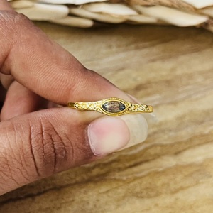Modern Unique 18k Gold Plated <b>Labradorite</b> <b>Ring</b> Minimal Brass Dainty <b>Ring</b> Minimalist Vintage <b>Ring</b> Wholesale <b>Ring</b> For Women - Product Image 2