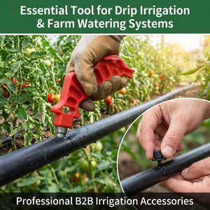 Perforateur de tuyaux d'irrigation en plastique pour système d'irrigation goutte à goutte agricole, compatible avec les fléchettes d'irrigation, les arroseurs et les rubans goutte à goutte - Product Image 4