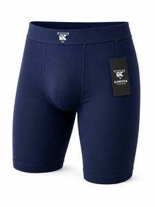 Compression Shorts Gym Wear CrossFit Fitness Workout Sports Running Eco-Friendly Inner Solid Casual Customized Logo Men's High - Product Image 4