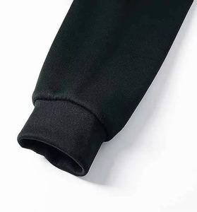 Sweat-shirts à capuche thermiques surdimensionnés avec logo personnalisé brodé, épaules tombantes, en molleton polyester/coton, respirants et écologiques pour hommes - Product Image 6