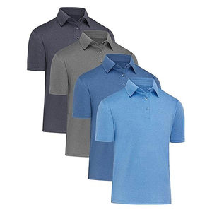 Camiseta de Manga Corta para Hombre, Color Azul, Blanco y Amarillo, Informal, Tejida, 100% Algodón, Transpirable, Corte Regular para Invierno - Product Image 6