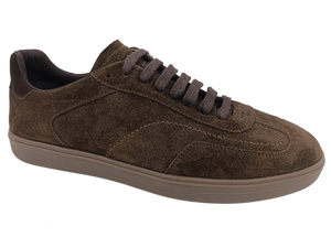 Chaussures de marche pour hommes en daim synthétique marron à lacets, confortables, avec semelle intermédiaire et extérieure en EVA, toutes saisons, décontractées, légères et absorbant les chocs - Product Image 5