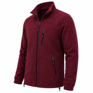 Chaqueta Polar de Invierno para Hombre de Alta Calidad, Cuello Alto, Bolsillos con Cremallera, Ropa de Trabajo Térmica, Tonos Vibrantes - Product Image 5