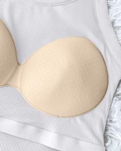 Top de Tirantes de Punto Blanco para Mujer, Cuello Redondo, Sin Mangas, Liso, Casual, Transpirable, Corto, de Moda - Product Image 4
