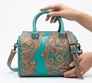 Vintage Women's <b>Handbag</b> Genuine Leather Bags Shoulder Bags Checkered Pattern Leather <b>Handbags</b> for Women - Product Image 5