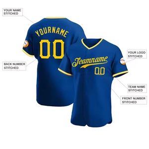 Camiseta Deportiva de Béisbol Unisex de Alta Calidad al por Mayor, Bordada, 100% Poliéster, de Secado Rápido, Camisetas de Béisbol de Todos los Equipos de América - Product Image 3
