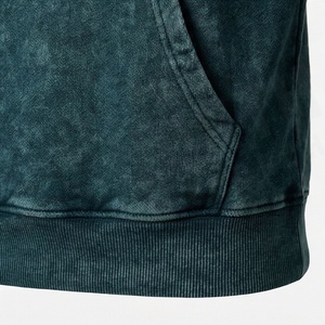 Mens Casual Solid Stylish Acid Wash Drawstring Distressed <b>Tracksuits</b> High Quality Hooded Jogging Wear Winter Collections - Product Image 5