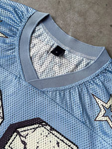 Maillot d'entraînement en maille respirante pour femme, personnalisable par sublimation, maillot de football américain, OEM, vente en gros, haut léger style streetwear - Product Image 5