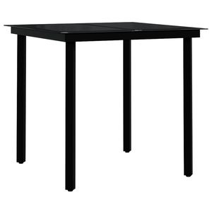 Ensemble de salle à manger de jardin marron et noir - Product Image 5
