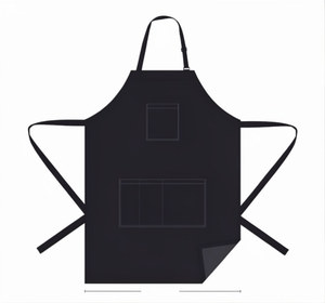 Tabliers de Salon NRZA INTERNATIONAL Personnalisables en Polyester Imperméable avec Logo, Revêtement Protecteur Anti-Décoloration, Tablier de Barbier pour Femmes et Hommes avec Poches - Product Image 1
