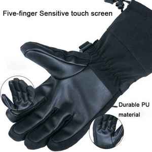Power Hint Best Quality Men's Insulated Breathable Touchscreen Compatible <b>Ski</b> Leather <b>Gloves</b> Waterproof Windproof For Winter - Product Image 4