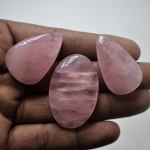2024 Jaipur, exportación directa, piedra preciosa de cuarzo rosa suelta de alta calidad, tamaño Natural mm, incluye taladro para la fabricación de joyas, ¡el mejor precio! - Product Image 3