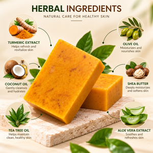 Savon Artisanal de Qualité Export au Curcuma et à l'Acide Kojique, Formule Huiles Essentielles Nettoyage Profond, Fournisseur en Gros, Fabricant Direct - Product Image 3