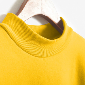 Women Mock Neck Sweatshirt Custom Printed Heavyweight Fleece Pullover - Product Image 3