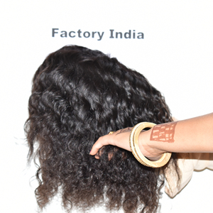 Extensions de cheveux indiens vierges Remy authentiques, bouclés, à cuticules alignées, en gros, 10-36 pouces, paquets de 100g, double trame machine - Product Image 1