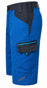 Pantalones Cortos Cargo Azules para Hombre, Cintura Media, Cierre de Botones, Bolsillos - Product Image 4