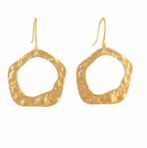 Boucles d'oreilles clous en laiton et cuivre indien, style occidental avec pierres, cadeau mignon pour femmes, idéal pour fiançailles, mariages, anniversaires, soirées, livrées en boîte - Product Image 6