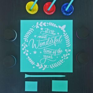 Optimized 6 Pack <b>Chalk</b> Paste Squeegee for Use Mesh Backed Stencils Transfers Screen Printing Rubber Squeegee Tent Pegs Mallets - Product Image 4