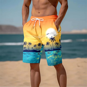 Nouveauté été : Short de plage Harajuku 3D imprimé cocotiers, motif palmiers, pour hommes – Vente en gros - Product Image 6