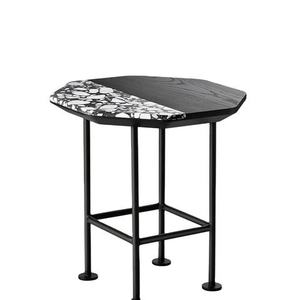 Table basse hexagonale noire avec revêtement, pour la maison, le salon, les villas, usage décoratif, table basse de qualité supérieure - Product Image 1