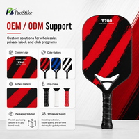 Pala de Pickleball de Fibra de Carbono T700, Núcleo de Panal de PP de 14mm, Diseño sin Bordes con Acabado Arenado para Entrenamiento, Logotipo Personalizado, Venta al por Mayor